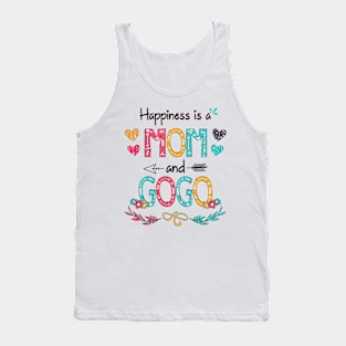 Happiness Is A Mom And Gogo Wildflower Happy Mother's Day Tank Top